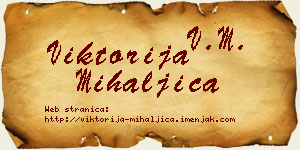 Viktorija Mihaljica vizit kartica